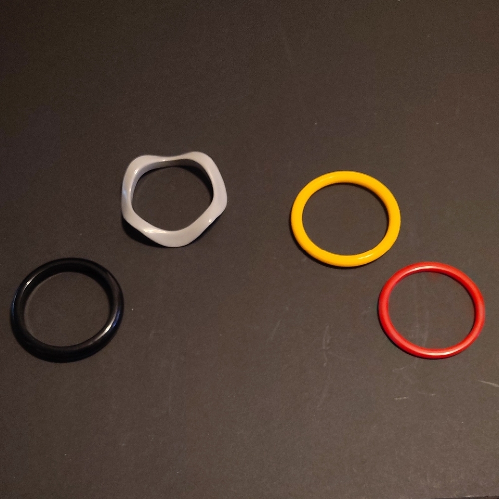 Set of Four Vintage Colorful Bangles